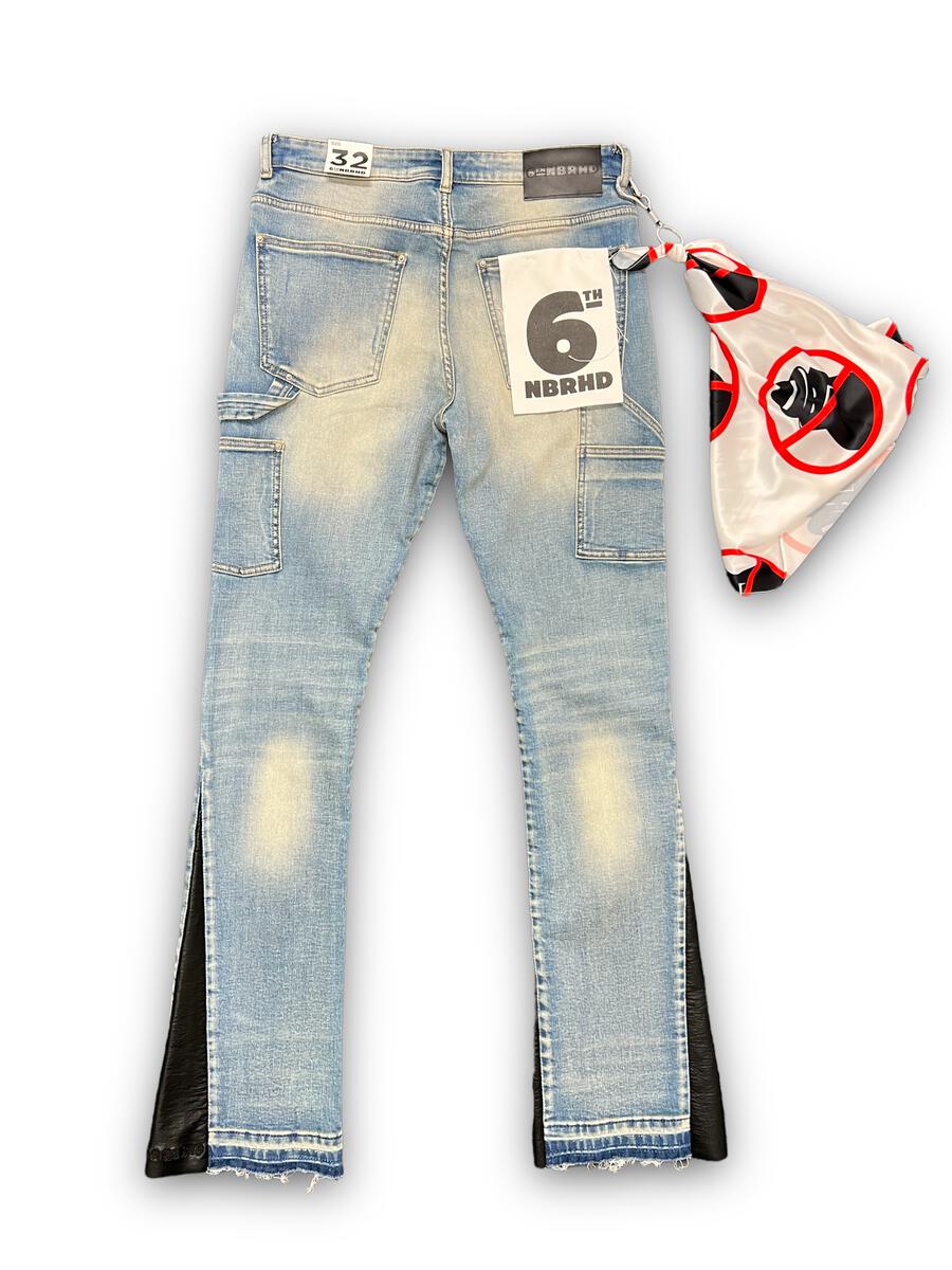 6TH NBRHD GRAVEYARD DENIM STACKED