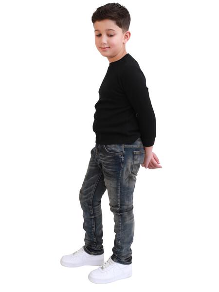 VPLAY KIDS JEANS "SOLO" DIRTY WASH