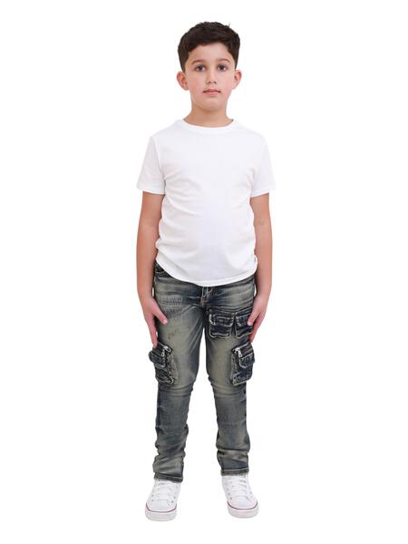 VPLAY KIDS JEANS "ZANE" VINTAGE BLUE