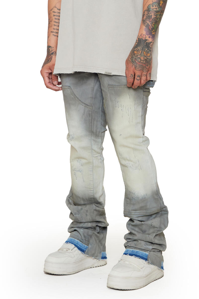 VALABASAS SCARS DENIM STACKED