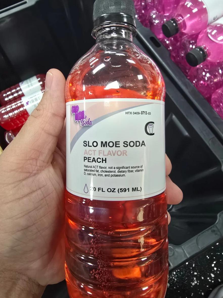 Slo Moe Act Flavor Peach Soda