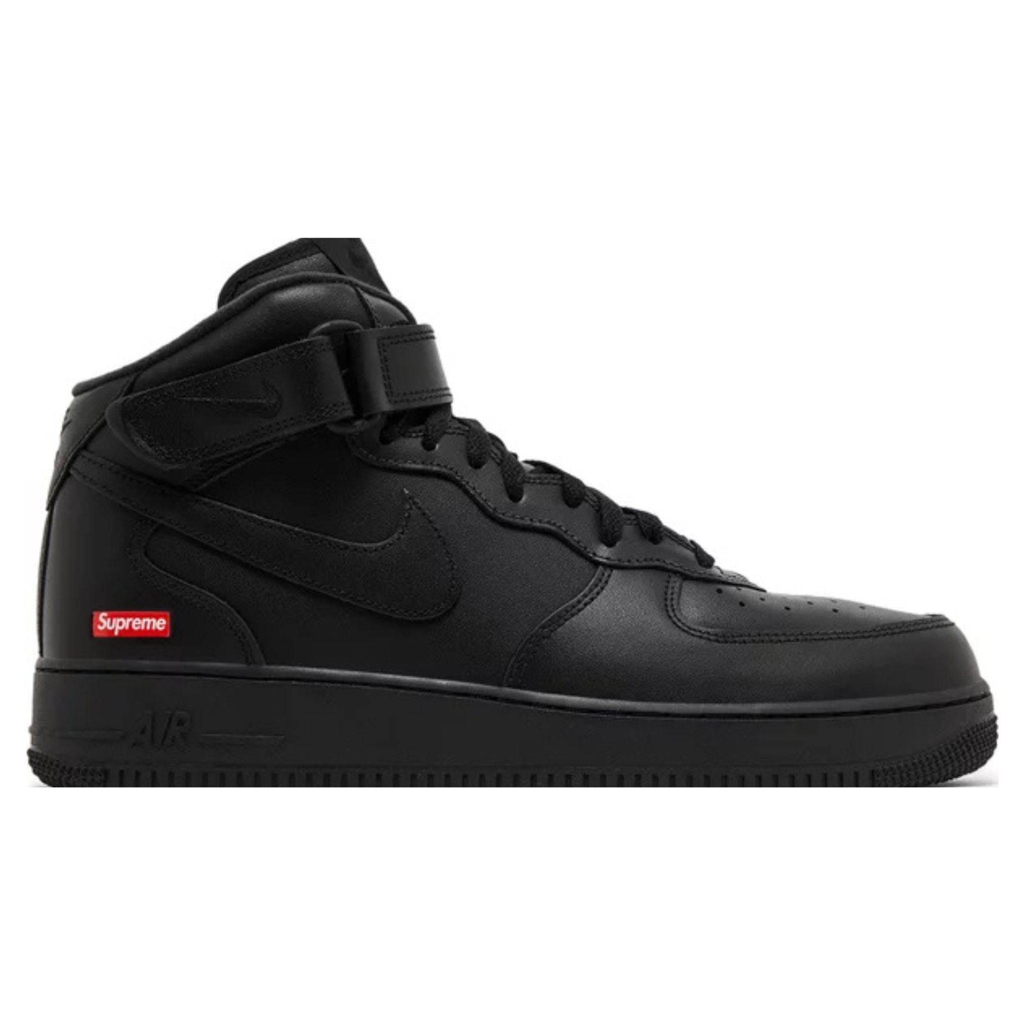 Supreme x Air Force 1 Mid 'Box Logo - Triple Black'