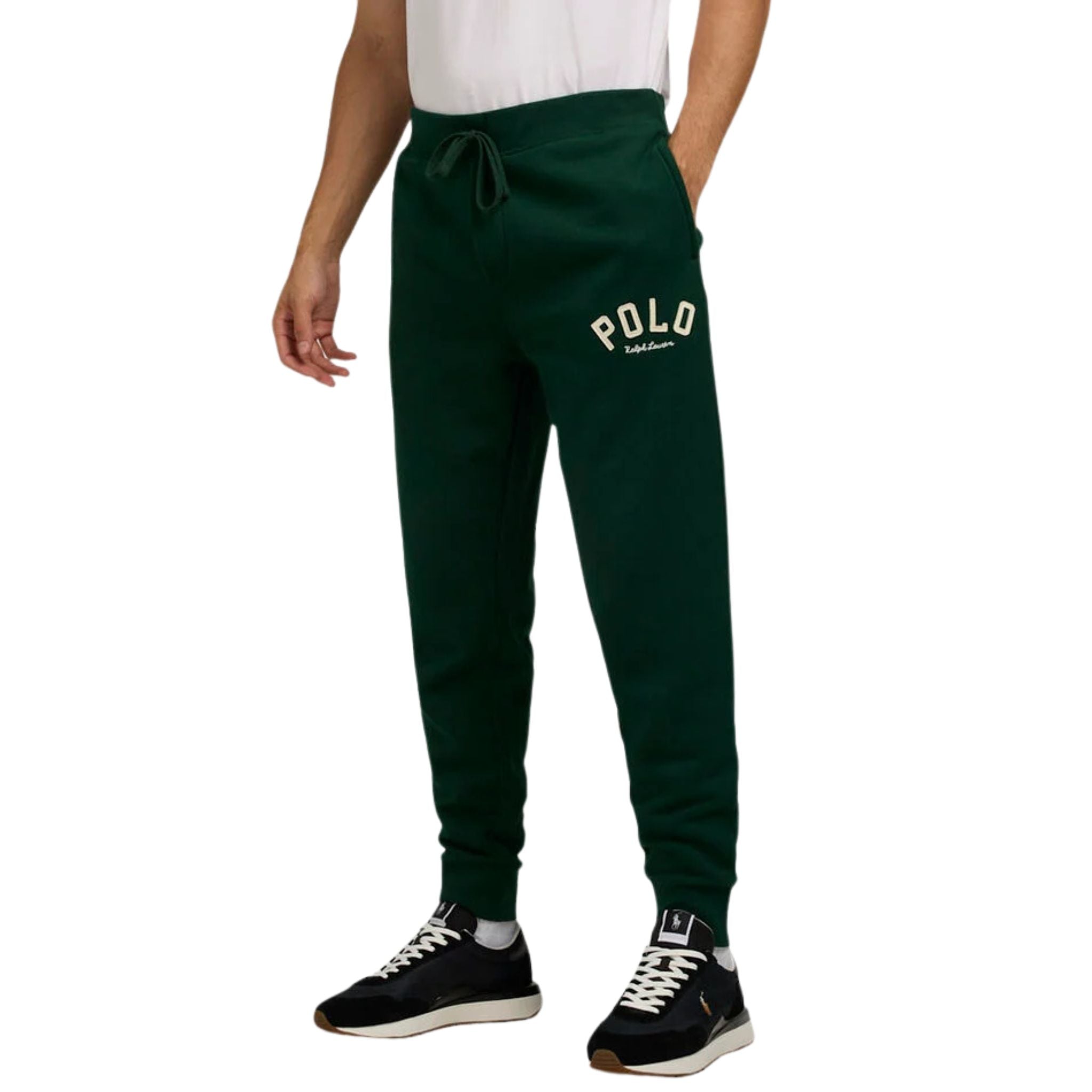 RALPH LAUREN FELT APPLIQUE JOGGER