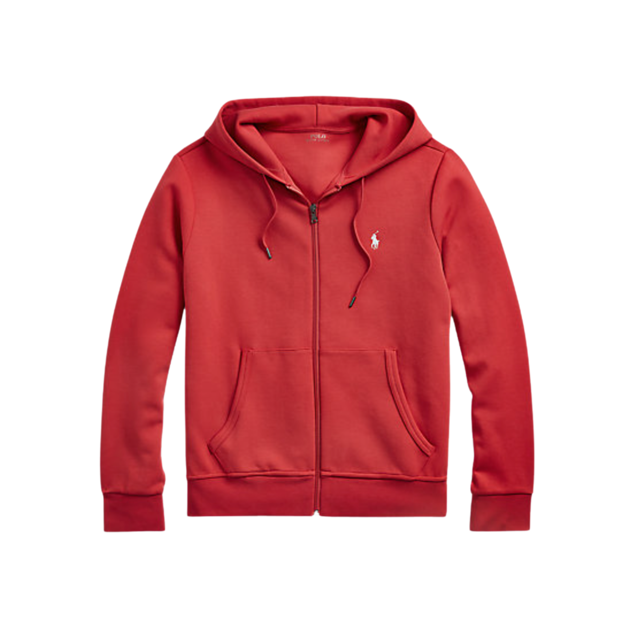 RALPH LAUREN DOUBLE KNIT FULL-ZIP HOODIE