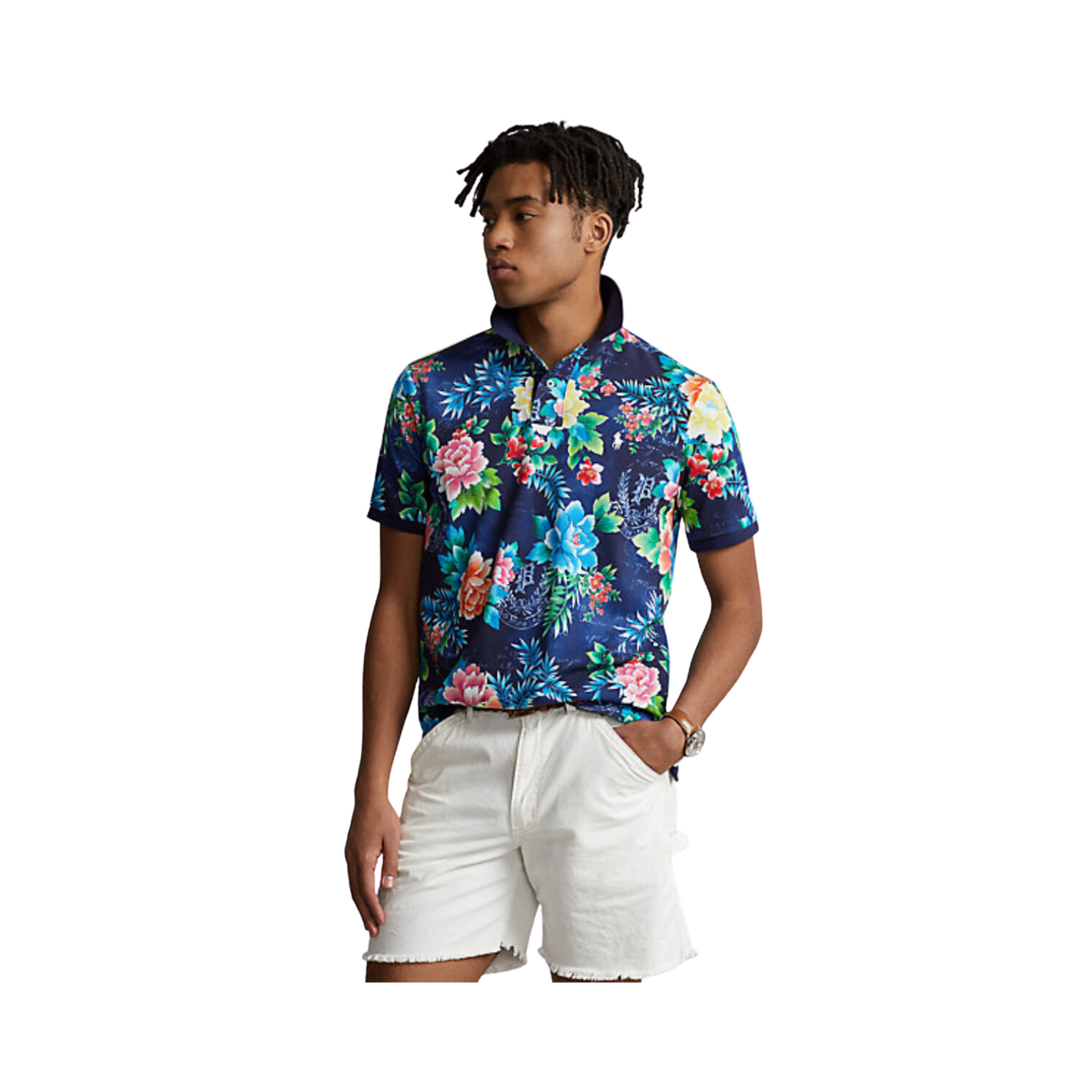 RALPH LAUREN Classic Fit Floral Mesh Polo Shirt – The Superior Shop