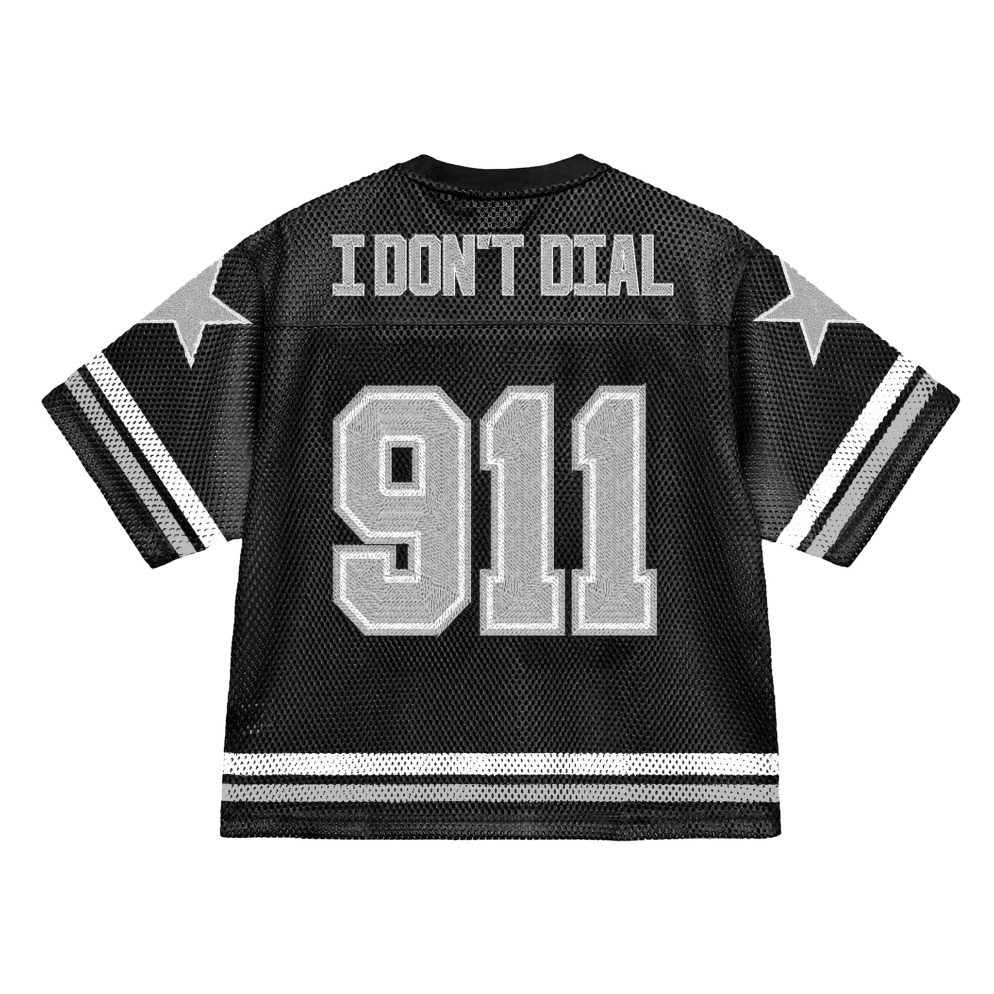 BRAVEST BLACK 911 FOOTBALL JERSEY