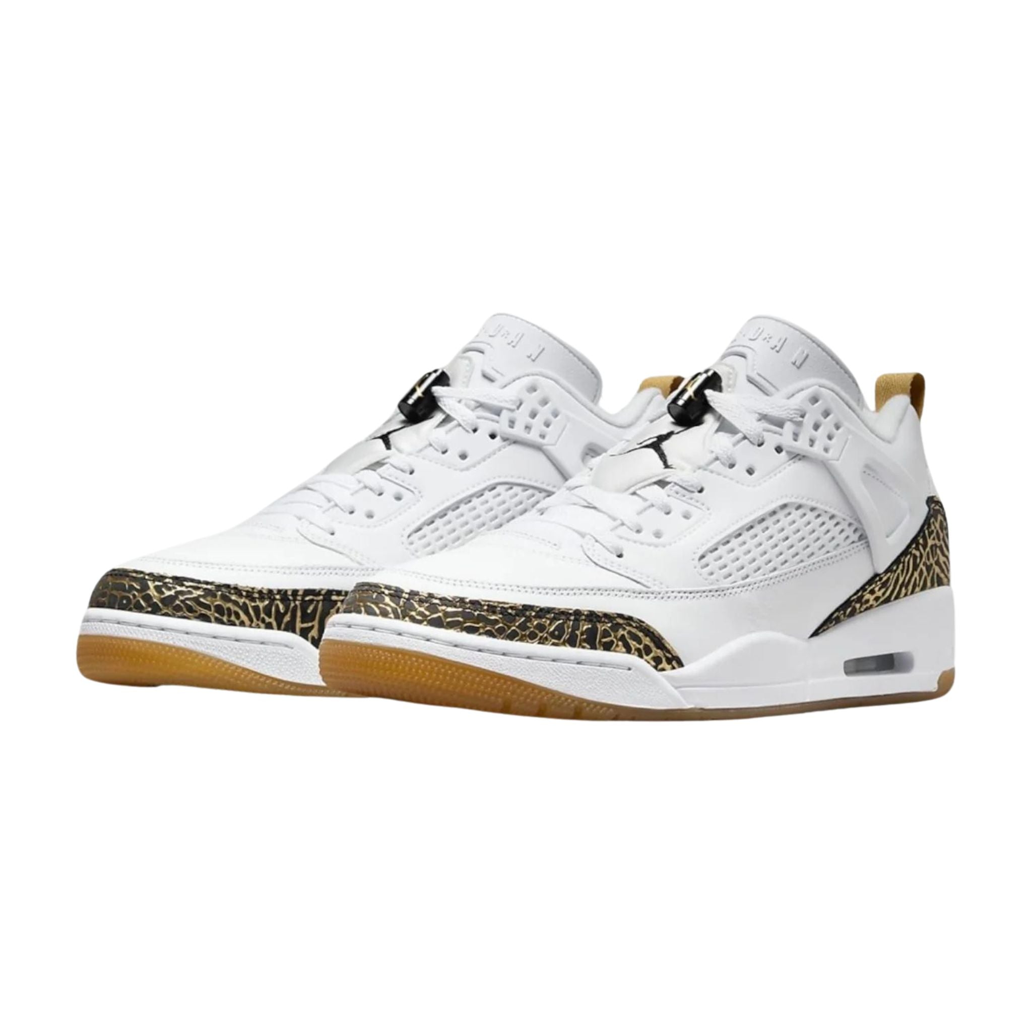 Jordan Spizike Low 'White Black Metallic Gold'