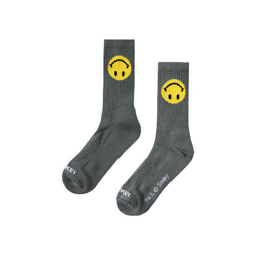 MARKET SMILEY UPSIDE DOWN SOCK