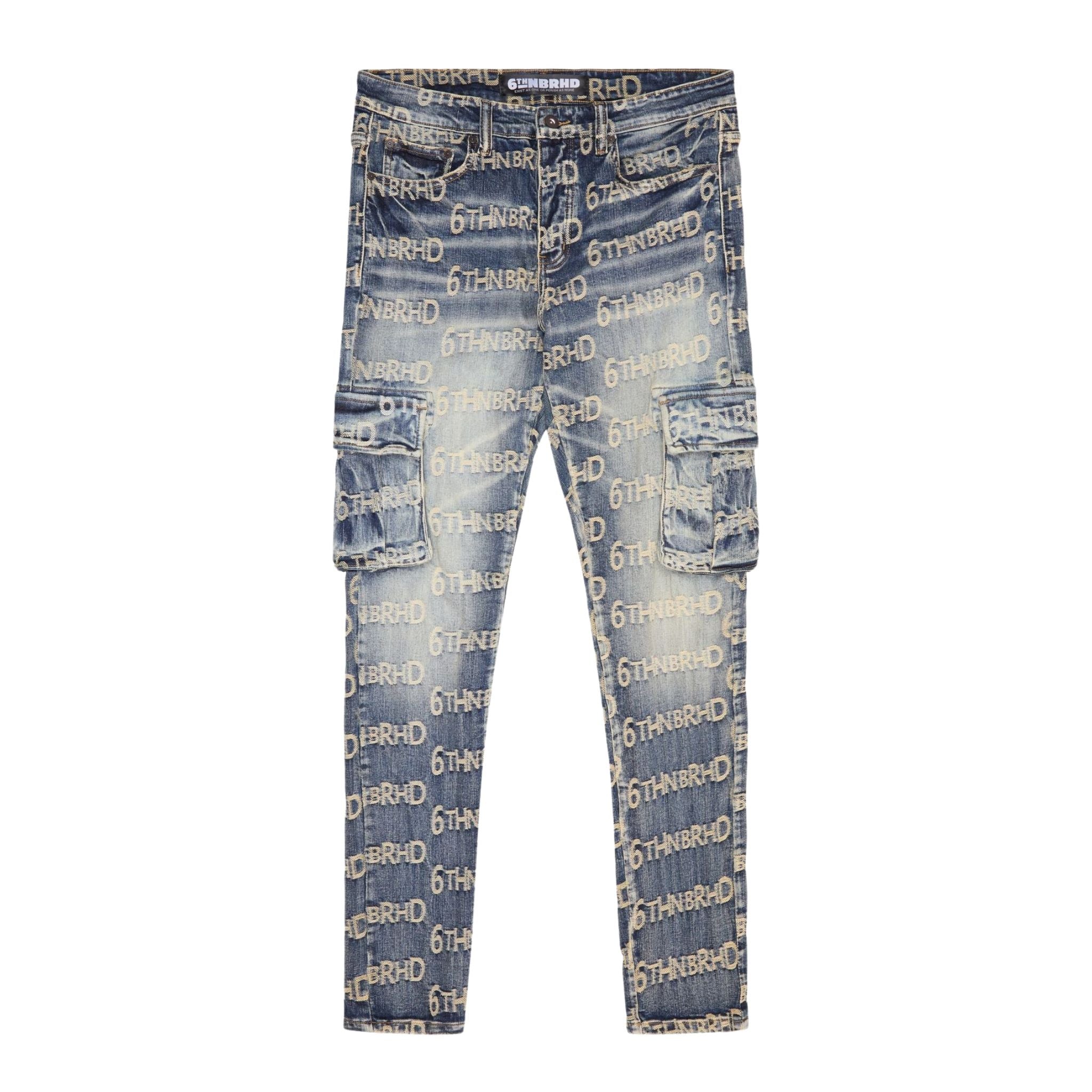 6TH NBRHD "BOLD" DENIM JACQUARD CARGO