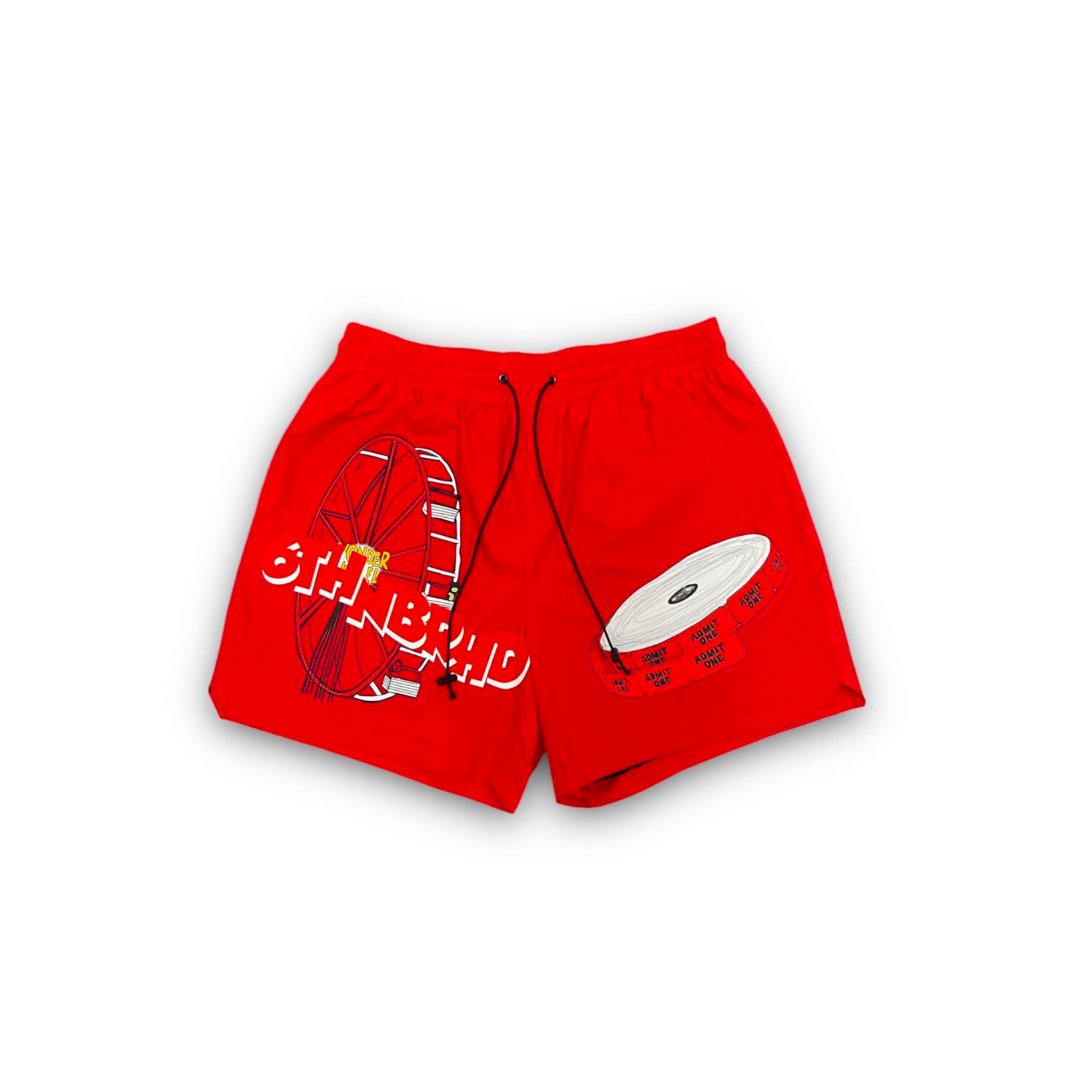 6TH NBRHD "Tickets" Short - Red