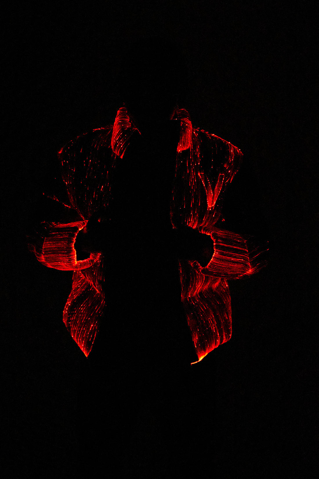 SPECTRA" BLACK LIGHT UP PUFFER JACKET