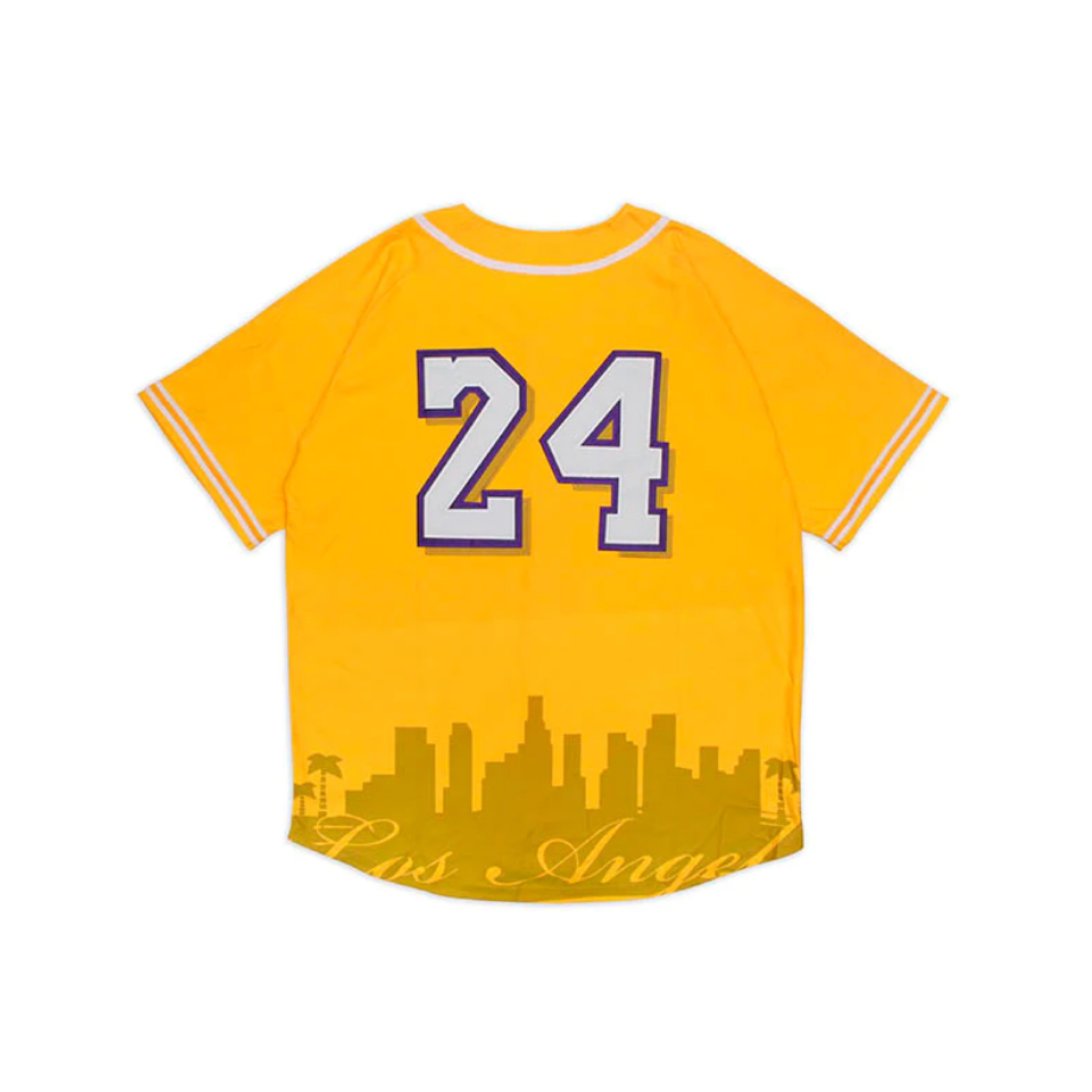 HEADGEAR CLASSICS - CRENSHAW KOBE YELLOW 24 BASEBALL JERSEY