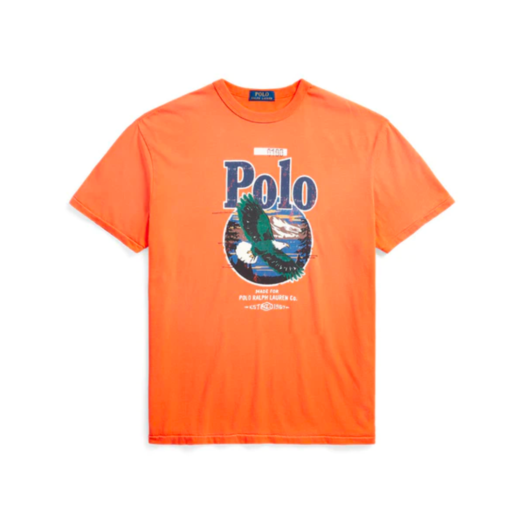 RALPH LAUREN SLUB JERSEY KNIT "POLO"