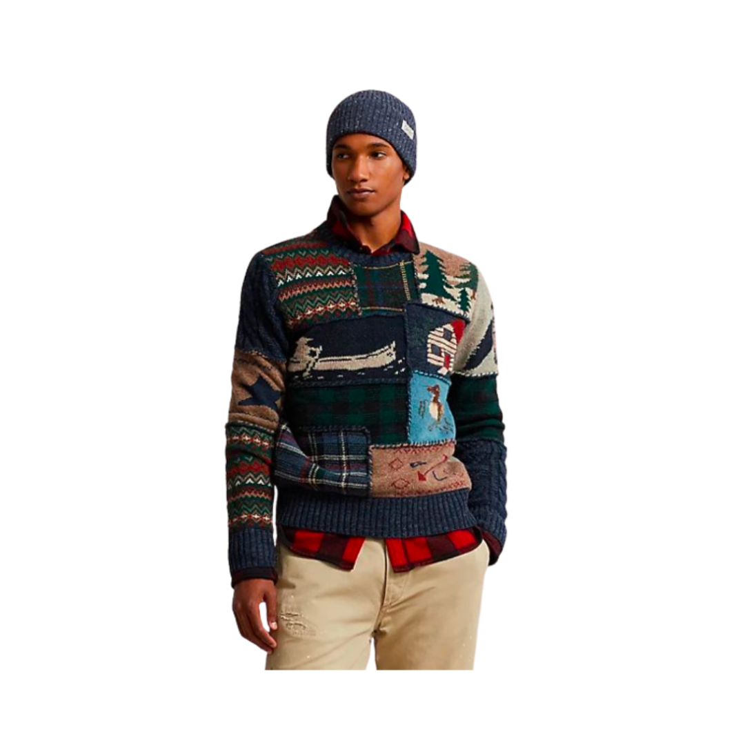 RALPH LAUREN WOOL BLEND CREWNECK SWEATER