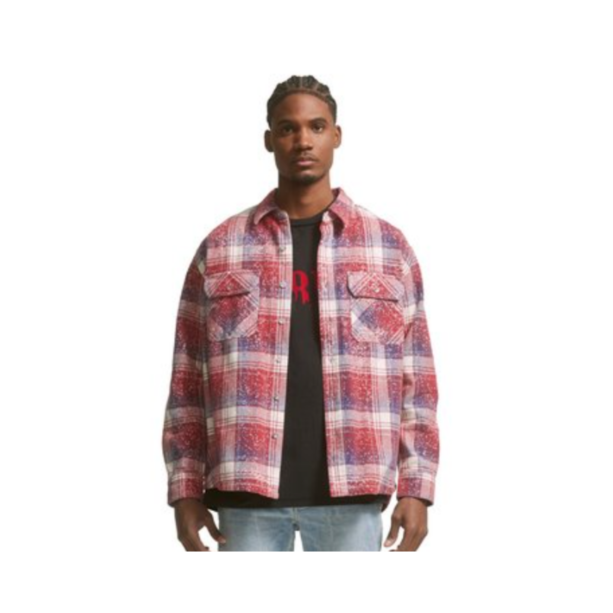 PURPLE BRAND 'PLAID RED'