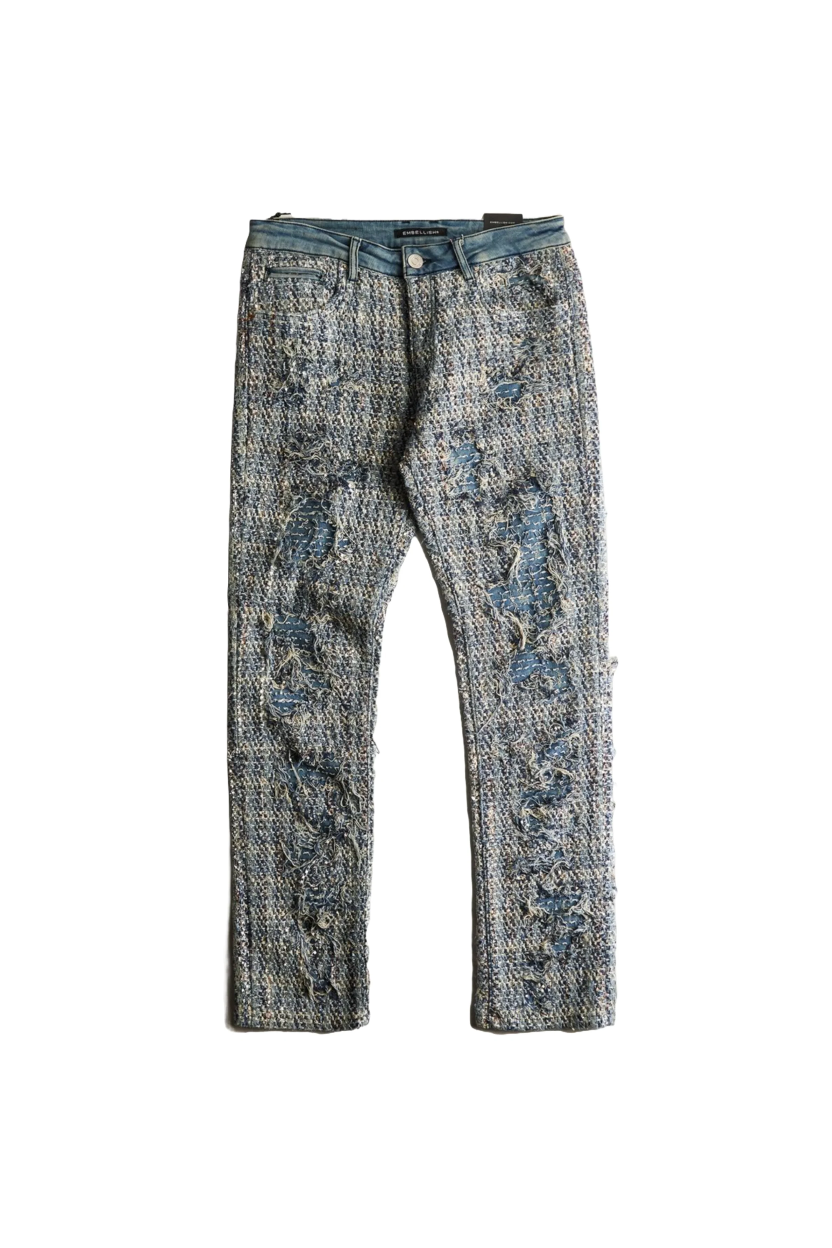 EMBELLISH BLUE SALVAGE BORO DENIM