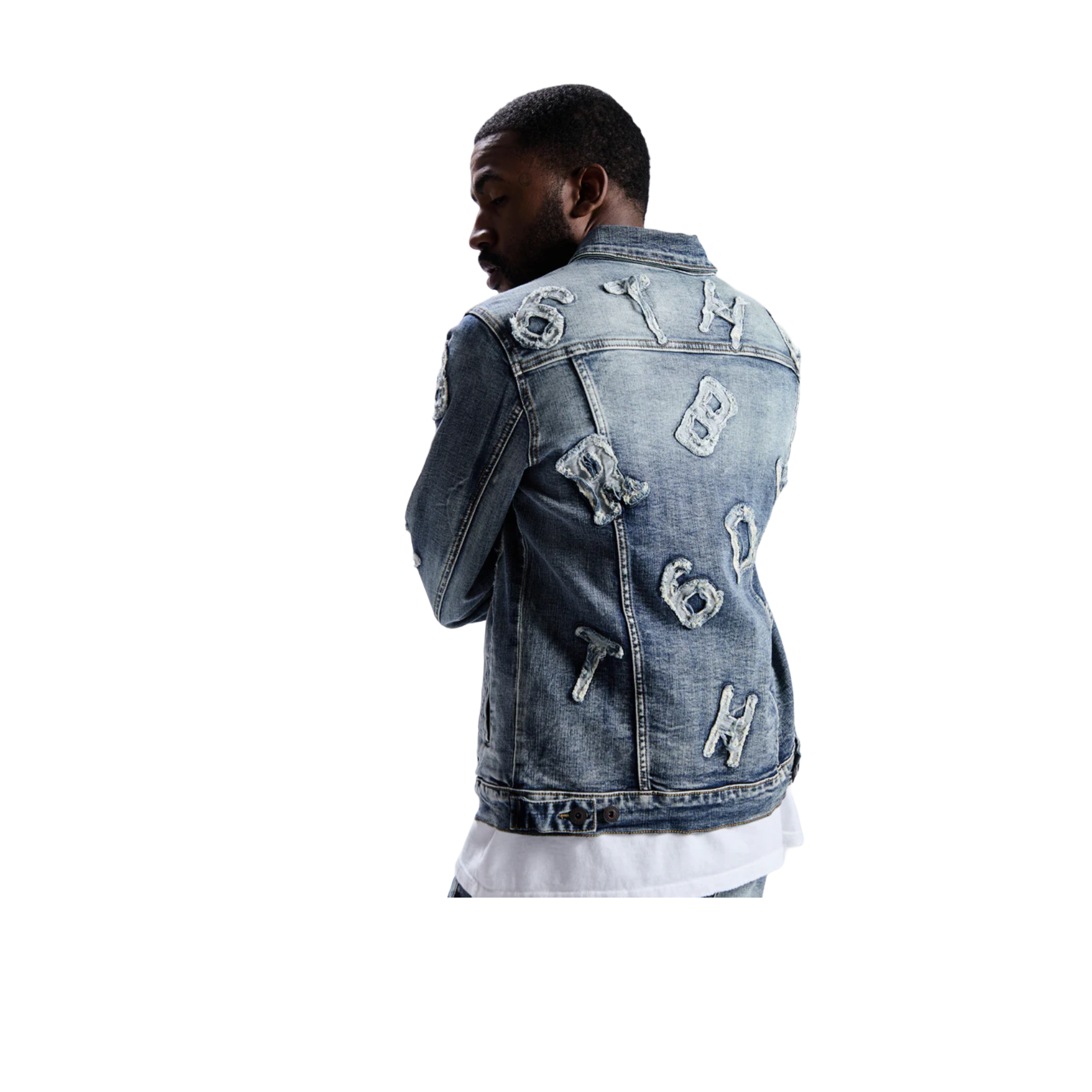 6TH NBRHD "PUZZLE" DENIM JACKET