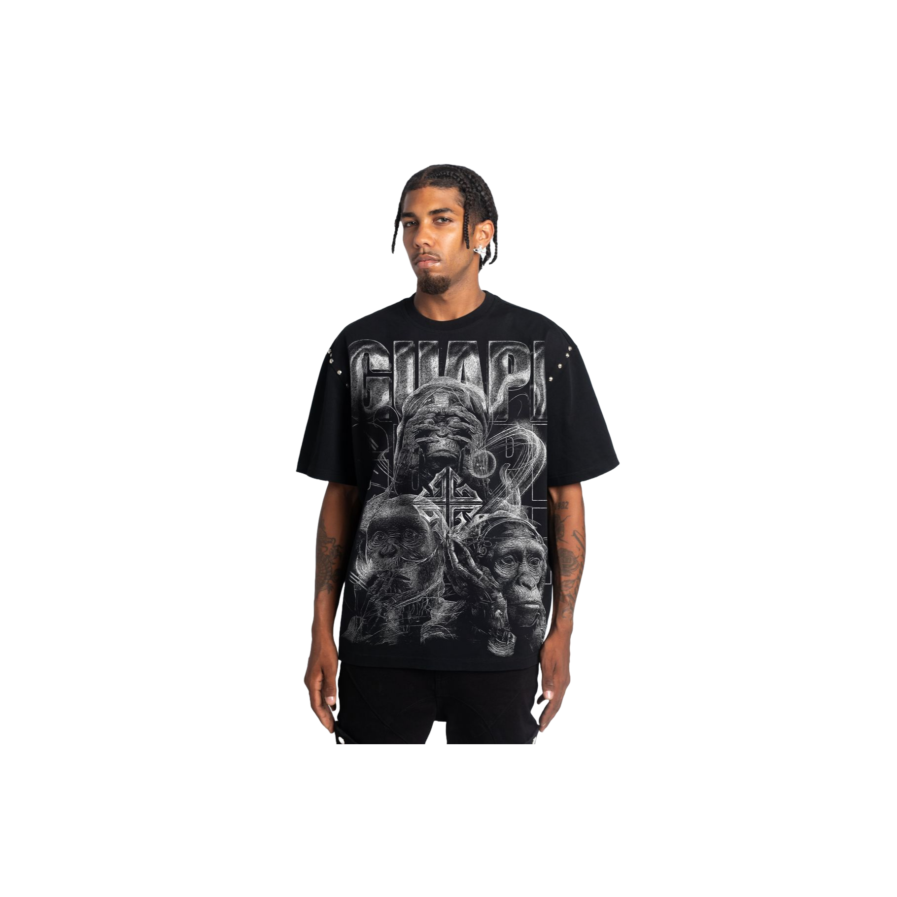 GUAPI OBSIDIAN OBSIDIAN SEE NO EVIL TEE