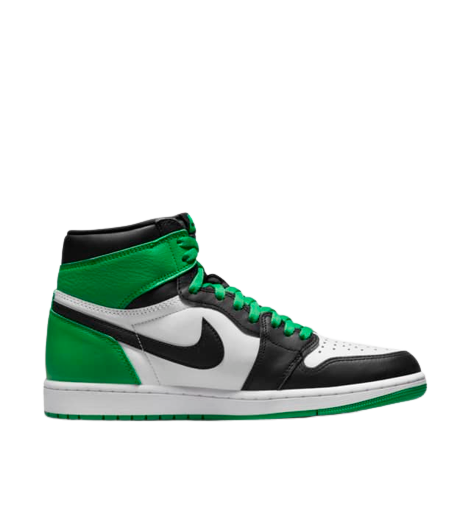 Air Jordan 1 High Black and Lucky Green