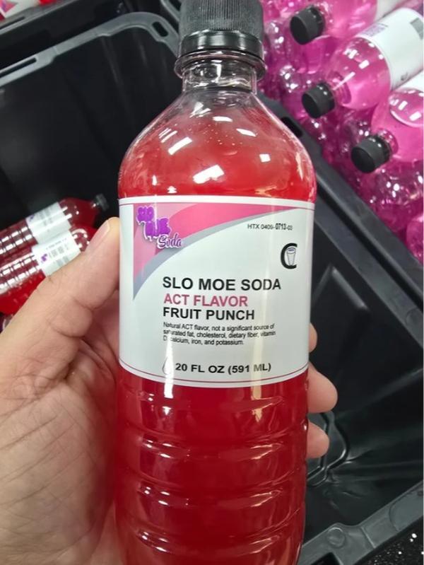 Slo Moe Act Flavor Fruit Punch Soda