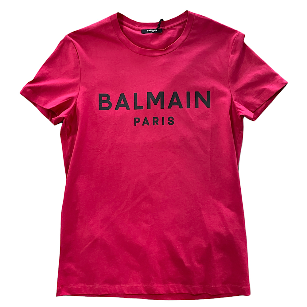 BALMAIN T-shirt In White/Red