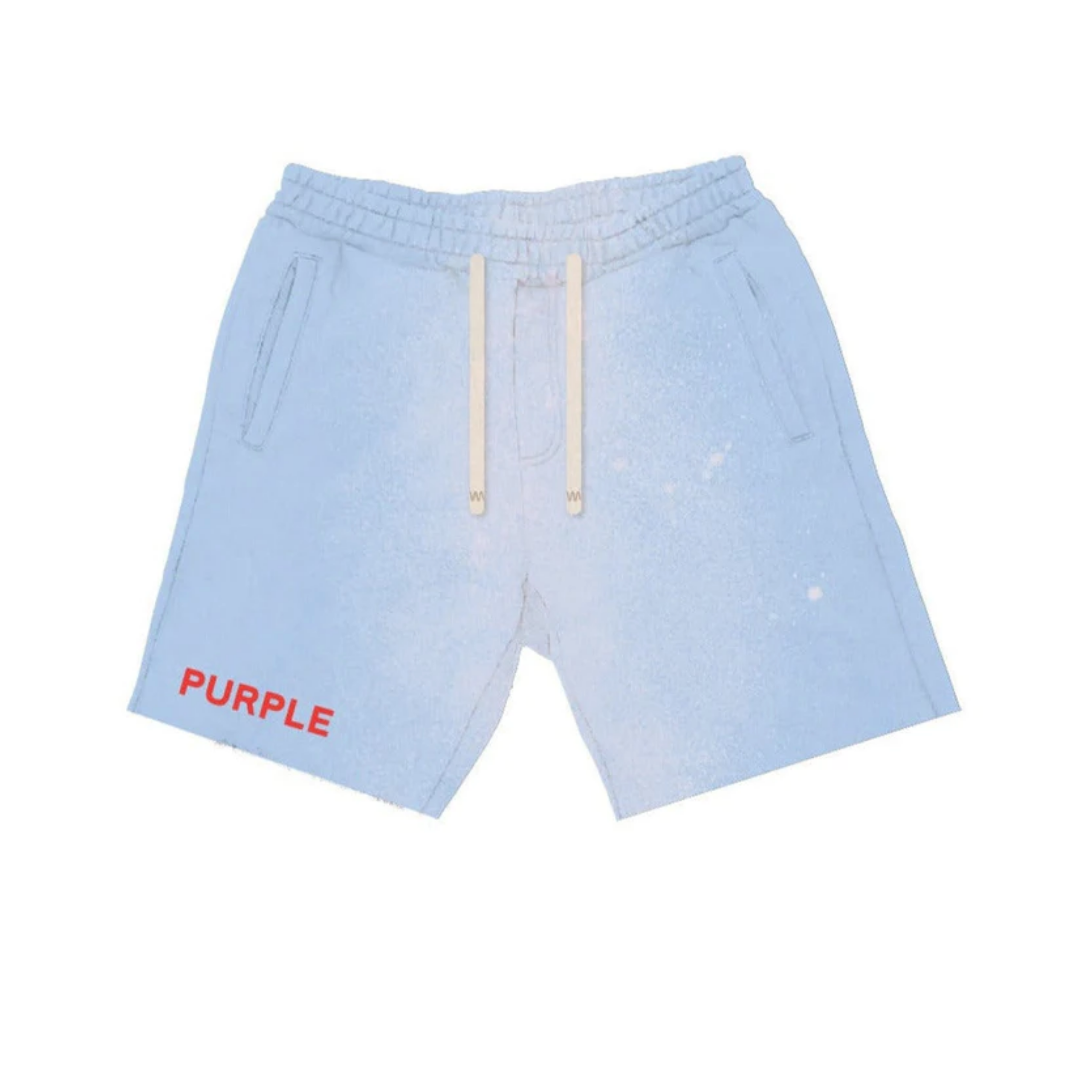 PURPLE BRAND FRENCH TERRY SHORT 'PLACID BLUE'